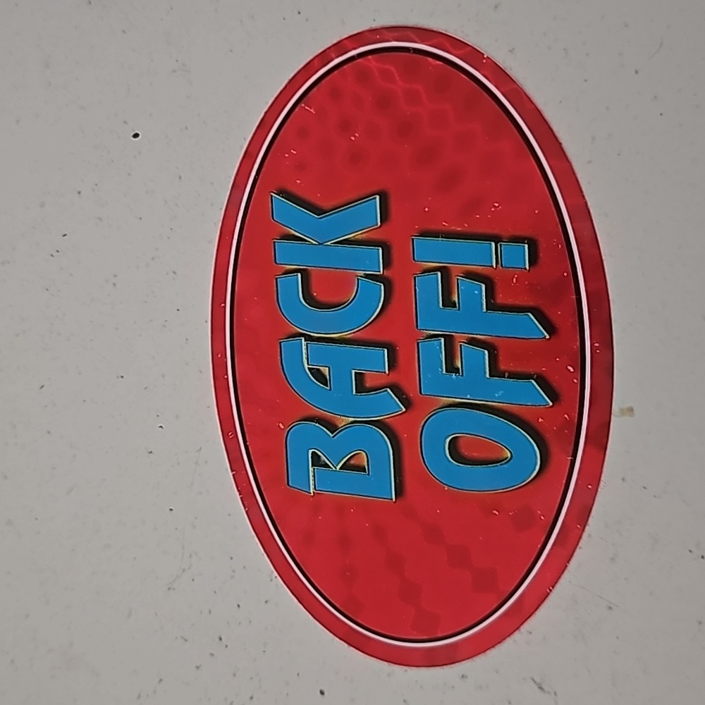 10/$25 vintage 90s y2k back off sticker